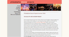 Desktop Screenshot of philadanceprojects.org