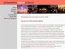 Tablet Screenshot of philadanceprojects.org